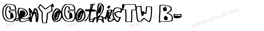 GenYoGothicTW B字体转换